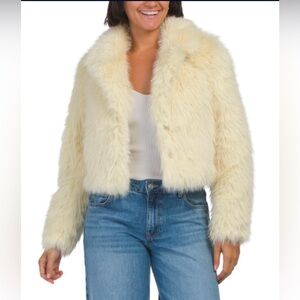 Industry Lined Faux Fur Jacket size M